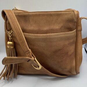 Tignanello Brown Leather Boho Crossbody bag